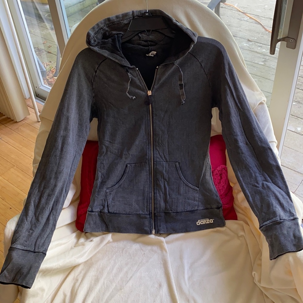 Dimensione Danza Gray Cotton Full Zip Hoodie Never Used